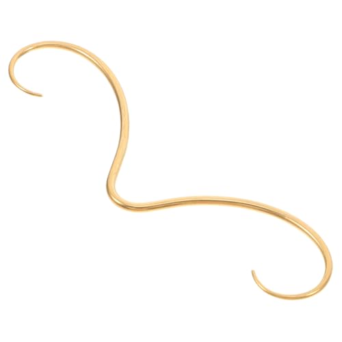 FRCOLOR Edelstahl Nasenring Design Septum Piercing Schmuck für Männer und Frauen Glatte Oberfläche Bequeme Einzigartiges Gesichtsschmuck Accessoire Auffälliges Fake von FRCOLOR