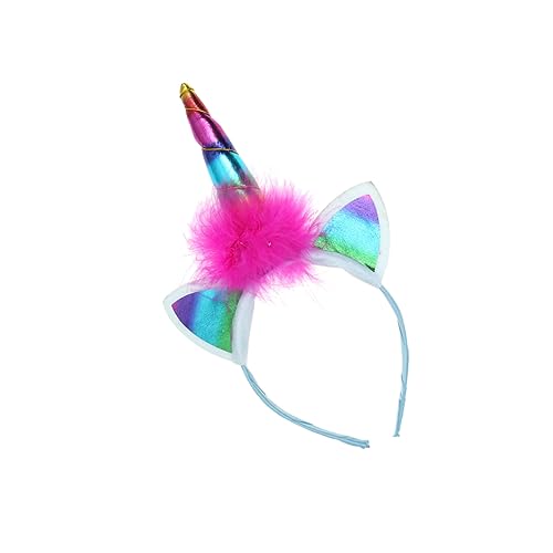 FRCOLOR Einhorn-horn-stirnband Einhorn Haarschmuck Einhorn-partyzubehör Weihnachts-cosplay-kostüm Weihnachtskopfbedeckung Cosplay Kostüm Haarband Einhorn-horn-kostüm Ohr Kind Requisiten von FRCOLOR