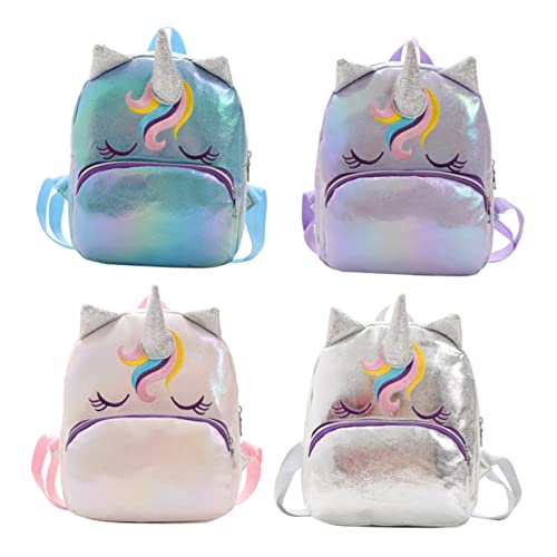 FRCOLOR Einhorn-Rucksack Schultasche Für Mädchen Reise Einkaufs Aufbewahrungstasche Aus Hochwertigem Material Mit Stauraum Für Schlüssel Telefon Lippenstift von FRCOLOR