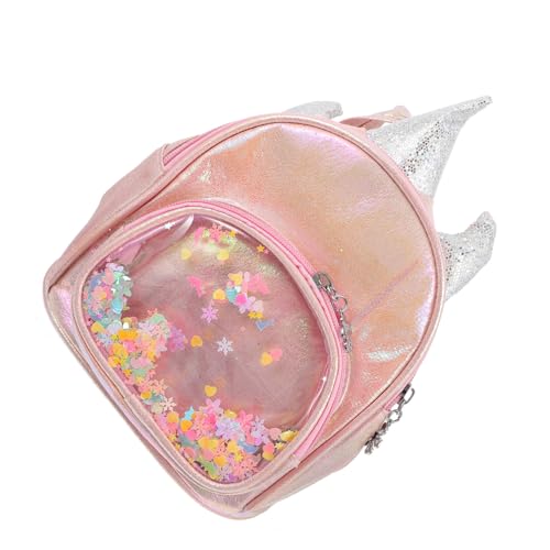 FRCOLOR Einhorn Rucksack für Mädchen Kleiner Aufbewahrungstasche Pailletten Verstellbare Leicht und Tragbar für Schule Reisen und Freizeit von FRCOLOR
