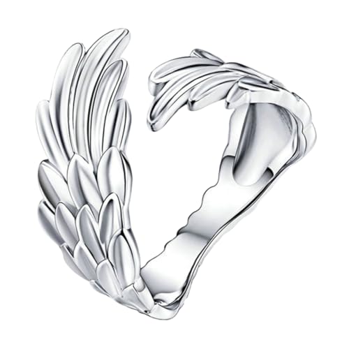 FRCOLOR Einstellbarer Flügelring für Frauen Offener Ring Modisches zur Fingerdekoration für Partys Besondere Anlässe von FRCOLOR