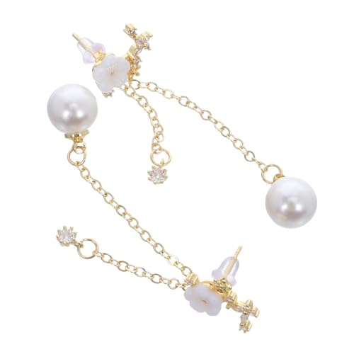 FRCOLOR Lange Blumenohrringe Für Damen Mit Baumelnden Quasten Blüten Ohrhänger Aus Leichtem Material Einzigartiges Schmuckstück Für Alltag Und Partys von FRCOLOR