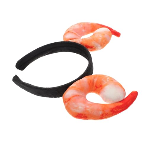 FRCOLOR Shrimp Haarreif Lustiges Kostüm Accessoire aus Weichem Material für Partys Cosplay Halloween Fotorequisiten Kopfband für Damen Herren und Meeresliebhaber von FRCOLOR