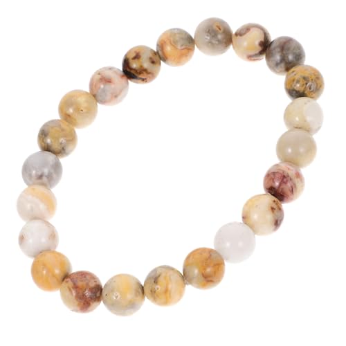 FRCOLOR Elastisches Kristallperlen Armband Naturstein ca Unisex Modisches Handgelenk für Hochzeiten Geburtstage Jubiläen für Damen Herren von FRCOLOR