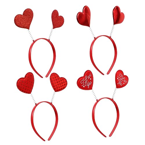 FRCOLOR Elegante 3d-herz-stirnbänder Für Damen Haarband Stilvolles Accessoire Für Den Valentinstag Party Cosplay von FRCOLOR