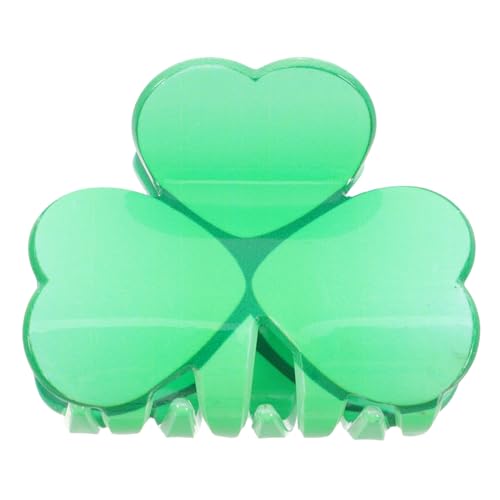 FRCOLOR Elegante Festliche Haarspangen Aus Acryl Mit Glücksbringern Grüne Haarschmuck Für Frauen Und Mädchen Party-accessoire von FRCOLOR
