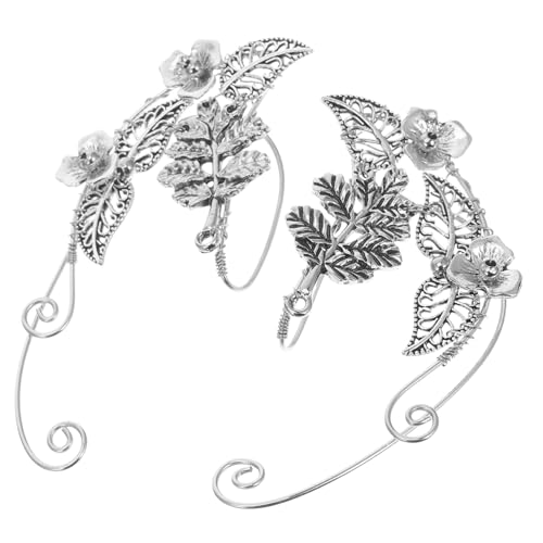 FRCOLOR Elfenohren Ohrclips Damen Ohrklemme aus Legierung Nicht Piercing Komfortabel Mode Schmuck für Partys Hochzeit Cosplay von FRCOLOR