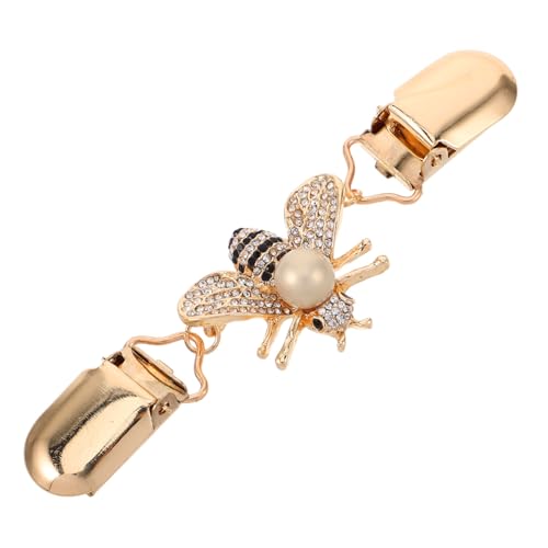 FRCOLOR Enamel Bienen Brosche Cardigan Clip für Damen und Herren Vielseitiger Schal und Anzugclip Einzigartiges Design Langlebiges Metall und Strass Modisches Accessoire für Pullover und von FRCOLOR