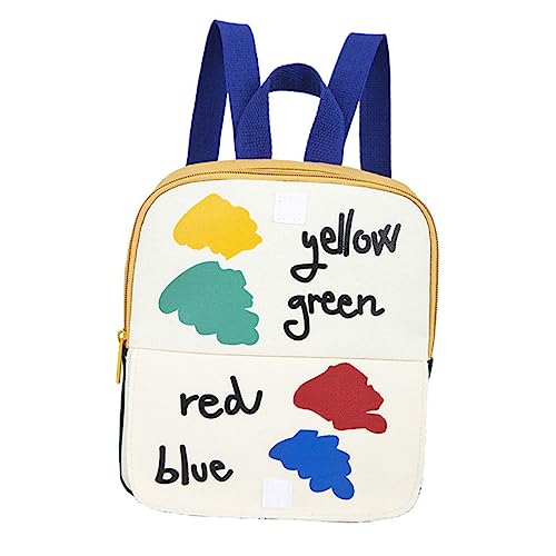 FRCOLOR Entzückender Rucksack Aus Baumwollstoff Für Jungen Und Mädchen Schicke Freizeittasche Mit Aufhängeschnur Für Kindergarten Und Camping Leicht Anpassbar Und Waschbar von FRCOLOR