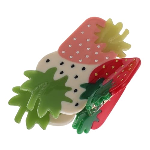 FRCOLOR Erdbeer Clip Erdbeeren Erdbeer Haar Accessoires Frucht Haarklammern Für Frauen Einzigartige Haarklammern Haarklammern Krallenklammer Für Frauen Haarklammern Für Haare von FRCOLOR