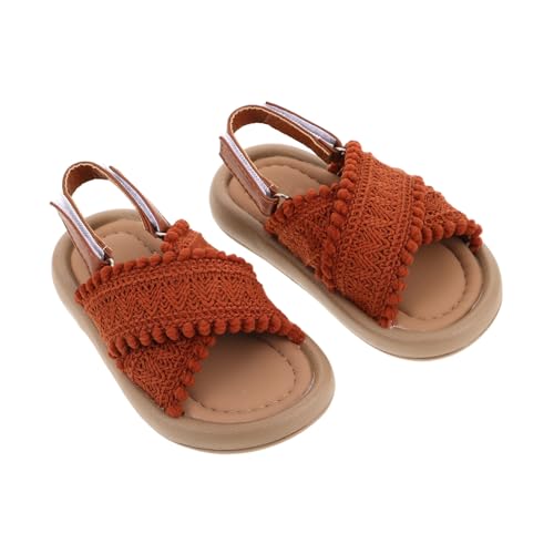 FRCOLOR Ethnische Mädchen Sandalen Sommer Leicht Atmungsaktiv Weiche Sohle Rutschfest Outdoor Strand Schuhe Fußlänge Freizeit Sandaletten von FRCOLOR