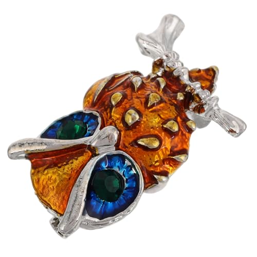 FRCOLOR Einzigartige Brosche Mit Eule-symbol Für Männer Modische Brosche Für Damen Mäntel Und Schals Accessoire von FRCOLOR