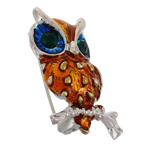FRCOLOR Eulenbrosche Pin Einzigartige Tier-anstecknadel Für Anzug Mantel Schals Kreative Brosche Für Männer Und Frauen Langlebiges Und Auffälliges Design von FRCOLOR