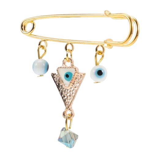 FRCOLOR Evil Eye Brosche Damen Vintage Anstecknadel Cardigan Pin Blaues Auge Schmuck für Hochzeit Party Festival Alltag von FRCOLOR