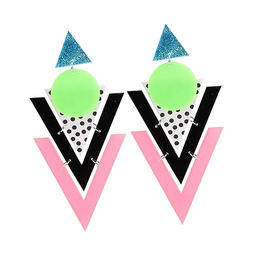 FRCOLOR Exaggerated Geometrische Dangle Earrings Damen Mehrschichtige Dreieck Ohrhänger Modisch für Alltag Party Auftritt Stilvoll Kombinierbar FRCOLOR Exaggerated Geometrische Dangle Earrings Damen Mehrschichtige Dreieck Ohrhänger Modisch für Alltag Party Auftritt Stilvoll Kombinierbar von FRCOLOR