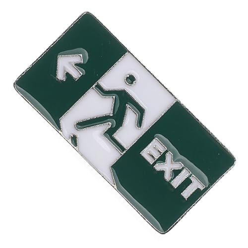 FRCOLOR Exit Glow in The Dark Brosche für Kleidung Einzigartiger Anstecker für Hemdkragen für Partys Jacken und Taschen Leuchtendes Design für Nächtliche Sichtbarkeit FRCOLOR Exit Glow in The Dark Brosche für Kleidung Einzigartiger Anstecker für Hemdkragen für Partys Jacken und Taschen Leuchtendes Design für Nächtliche Sichtbarkeit von FRCOLOR