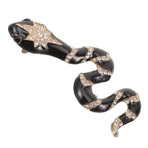 FRCOLOR Extravaganter Metall Schlangen Broschen Pin mit Strass und Emaille Modische Tierbrosche für Kleidung Rucksäcke Hüte und Schals Langlebiges Accessoire für Damen und Herren von FRCOLOR