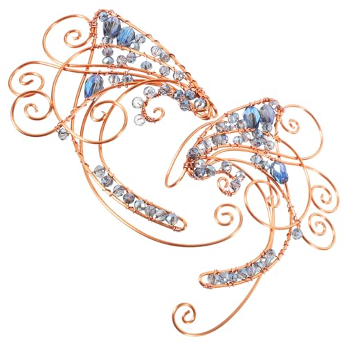 FRCOLOR Fairy Ear Cuff Ohrclips für Damen Leichte und Ohrringe Ohrloch Verstellbare Ohrmanschetten Modischer Ohrschmuck für Alltag und Besondere Anlässe von FRCOLOR