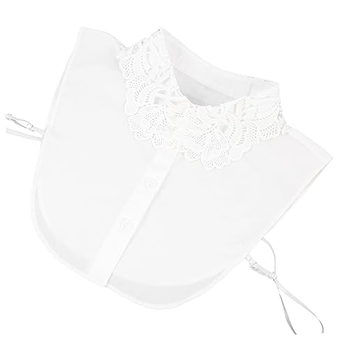 FRCOLOR Fake-kragen Abnehmbar Für Damen Spitzenkragen Für Hemdbluse Halbshirt Mit Kragen Für Pullover Und Kleid Fixieren Mit Riemen von FRCOLOR