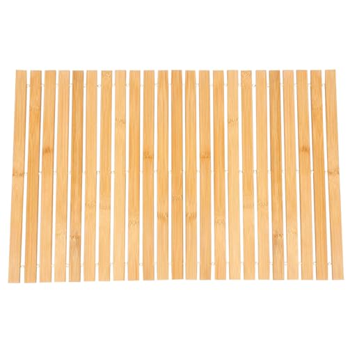 FRCOLOR Faltbare Bambus Duschmatte Nicht Rutsch Bambus Badezimmermatte Für Spa Und Sauna Verwenden von FRCOLOR