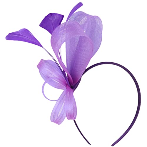 FRCOLOR Fascinator Für Damen Federhut Haar-fascinator Modische Stilvolle Stirnband Für Hochzeit Teeparty Bankett Cocktail von FRCOLOR