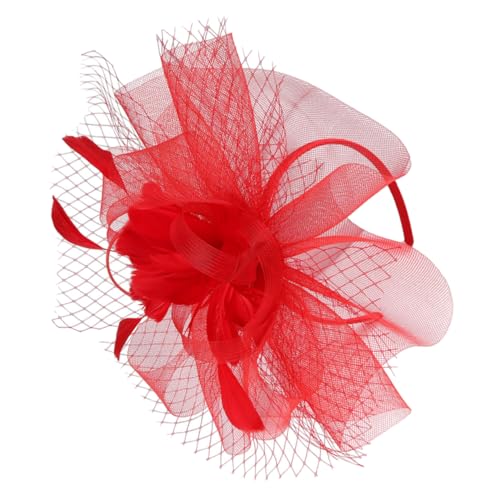 FRCOLOR Fascinator Haaraccessoire für Hochzeiten Teepartys Cocktail Events Haarschmuck mit Abnehmbarem Haarreif Clip Eleganter für Damen von FRCOLOR