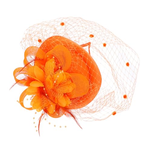 FRCOLOR Faszinator Stirnband Aus Netzfedern Für Braut Zur Hochzeit Haarschmuck Mit Vintage-schleier-design Leicht Und Atmungsaktiv Geeignet Für Verschiedene Anlässe von FRCOLOR