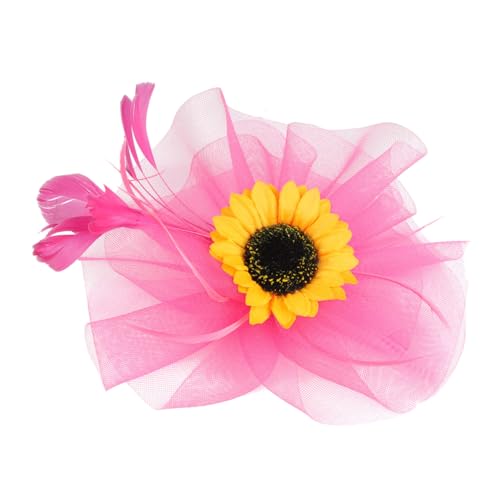 FRCOLOR Fascinator-Hut haaraccessoires hair jewellery abendskleid Tea-Party-Hüte Sonnenbrillen-Stirnband Rave Haarfascinatoren für Frauen Teeparty-Accessoires für Frauen Gittergewebe Rosy FRCOLOR Fascinator-Hut haaraccessoires hair jewellery abendskleid Tea-Party-Hüte Sonnenbrillen-Stirnband Rave Haarfascinatoren für Frauen Teeparty-Accessoires für Frauen Gittergewebe Rosy von FRCOLOR