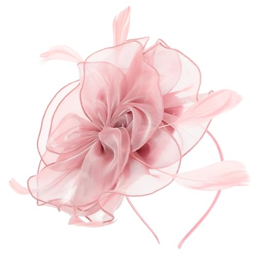 FRCOLOR Fascinator mit Blume, Kopfschmuck für Hochzeit, Cocktail, Teeparty, Kopfbedeckung mit Clip für Damen von FRCOLOR