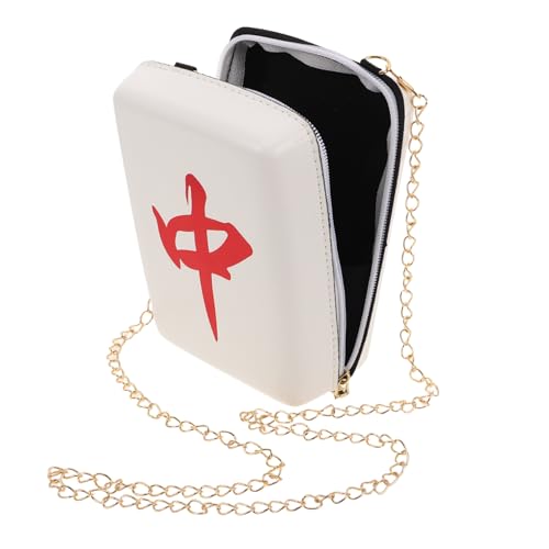FRCOLOR Fashionable Mahjong Damen Clutch Bag mit Kette Leichte und Strapazierfähige Umhängetasche für Freizeit und Besondere Anlässe Kreative Mahjong Form Modisch und Praktisch von FRCOLOR
