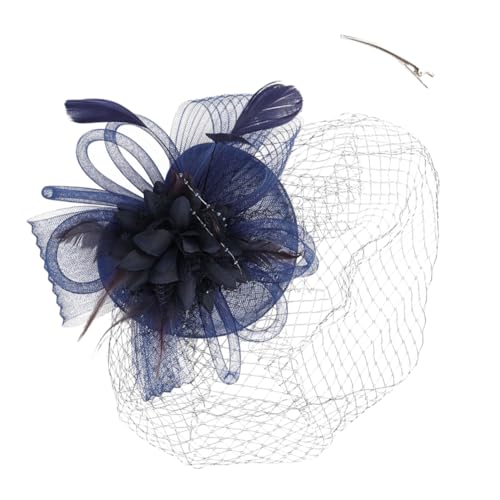 FRCOLOR Federblumenhaarband Hochzeiten Hüte Groß Cocktail Party Ausgefallene Haaraccessoires Für Damen Rosa Brautjungfer Hochzeit Haarspange Stroh Damen Mütze Kunstfedern Marine FRCOLOR Federblumenhaarband Hochzeiten Hüte Groß Cocktail Party Ausgefallene Haaraccessoires Für Damen Rosa Brautjungfer Hochzeit Haarspange Stroh Damen Mütze Kunstfedern Marine von FRCOLOR