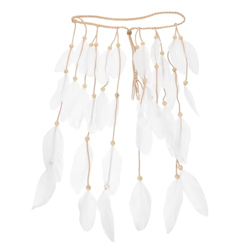 FRCOLOR Haarband Für Damen Mit Federdesign Elegantes Hochzeitsaccessoire Für Braut Abschlussball Und Partys Weich Und Leicht Für Festliche Anlässe von FRCOLOR