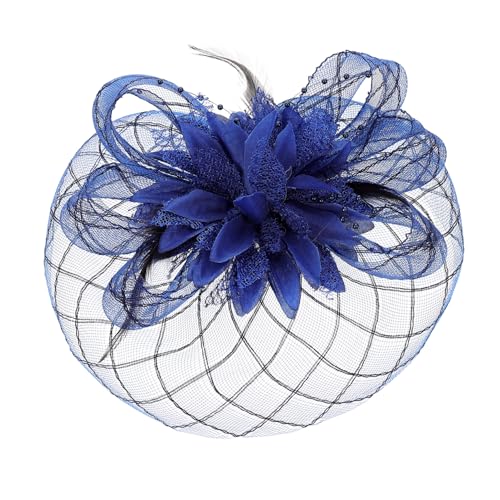 FRCOLOR Federnetz Haarzubehör Hut Frauen für Brauthut Modisch Clips Fascinator-Hochzeitskopfbedeckung Brautfaszinator Braut-Mini-Hut-Clip Mini-Hutclip Partyhut Haarclip Polyester Marine FRCOLOR Federnetz Haarzubehör Hut Frauen für Brauthut Modisch Clips Fascinator-Hochzeitskopfbedeckung Brautfaszinator Braut-Mini-Hut-Clip Mini-Hutclip Partyhut Haarclip Polyester Marine von FRCOLOR