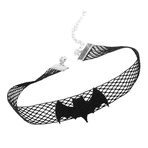 FRCOLOR Fledermaus Halskette Halloween Einzigartiges Kostüm Accessoire für Partys Schwarz Gothic Stil von FRCOLOR