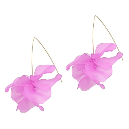FRCOLOR Floral Ohrringe Damen Baumelnd Blütenblatt Design Leicht Hautfreundlich Für Alltag und Festliche Anlässe Geschenkidee Für Freundinnen und Frauen von FRCOLOR