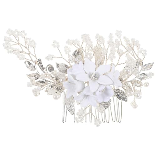 FRCOLOR Braut Haar Clip Kamm Set Hochzeit Haar Zubehör Haar Schmuck von FRCOLOR