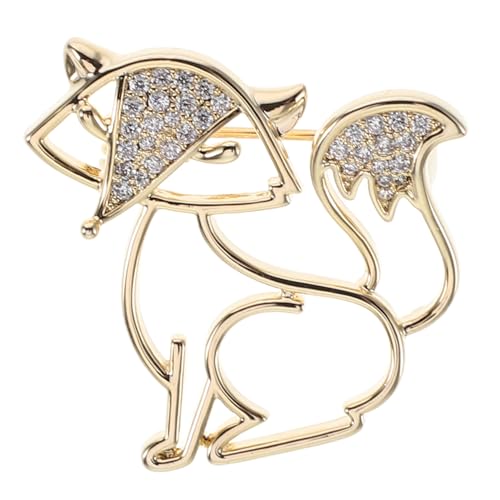 FRCOLOR Fox Brosche Damen Hohl Fox Design Schmuck Accessoire für Schals Mäntel Pullover Eleganter Sicherer Halsschmuck und Modisches für Frauen FRCOLOR Fox Brosche Damen Hohl Fox Design Schmuck Accessoire für Schals Mäntel Pullover Eleganter Sicherer Halsschmuck und Modisches für Frauen von FRCOLOR