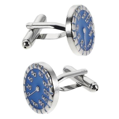 FRCOLOR Tachometer-manschettenknöpfe Für Herrenhemden Stilvolles Hemdmanschetten-accessoire Für Hochzeiten Geschäftstreffen Und Feiertagspartys Langlebiges Metall Kratzfest von FRCOLOR