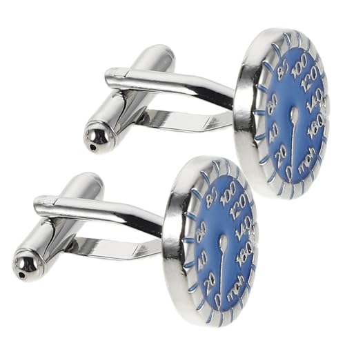 FRCOLOR Französische Manschettenknöpfe für Herren mit Einzigartigem Tachometer Design Hochwertige Metallverarbeitung Leicht und Komfortabel Passend für Business Meetings Hochzeiten und von FRCOLOR