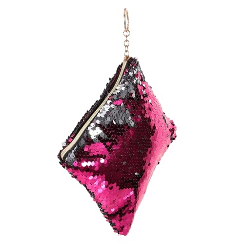 FRCOLOR Handtasche Aus Silberpailletten Für Damen Kosmetiktasche Mit Reißverschluss Münzaufbewahrungstasche Praktisches Und Strapazierfähiges Material Geeignet Für Partys Shopping Und FRCOLOR Handtasche Aus Silberpailletten Für Damen Kosmetiktasche Mit Reißverschluss Münzaufbewahrungstasche Praktisches Und Strapazierfähiges Material Geeignet Für Partys Shopping Und von FRCOLOR