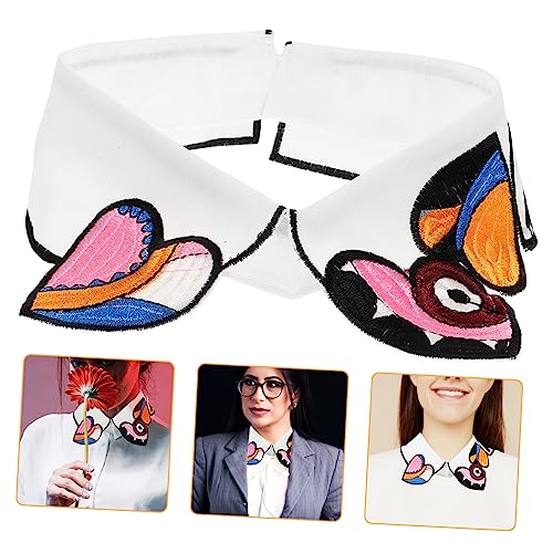 FRCOLOR Frauen Abnehmbarer Krageneinsatz mit Buntem Design Süßer Fake Blusenkragen für Damen für Kleider Pullover Shirts Einfache von FRCOLOR