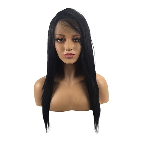 FRCOLOR Langhaarpperücke Für Frauen Synthetische Glueless Front Lace Perücke Gerade Leicht Verstellbar Für Partys Halloween Und Täglichen Gebrauch von FRCOLOR