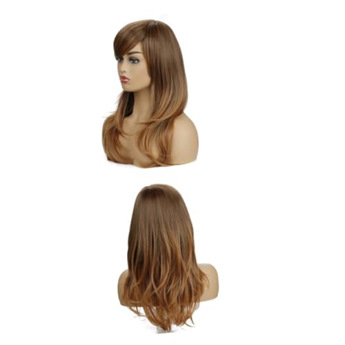 FRCOLOR Damenperücken Stilvolle Haarperücke Damen-styling-perücke Modische Perückenabdeckung Natürlich Aussehende Echthaarperücke von FRCOLOR