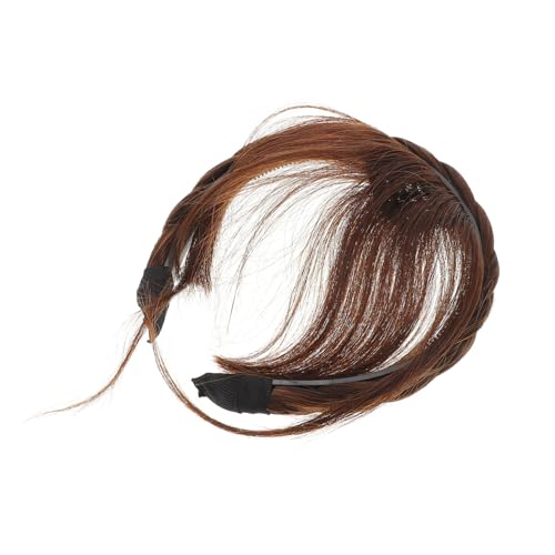 FRCOLOR Fake Bang Haarverlängerung Stirnband für Frauen Rutschfestes Haar Accessoire Leichtem Material für Kostümpartys und Alltag von FRCOLOR