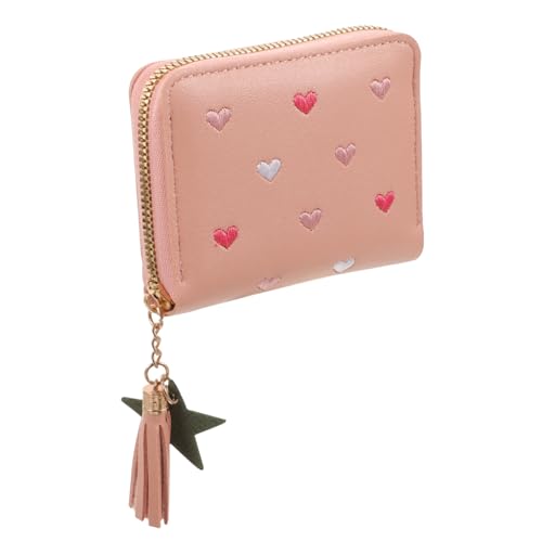 FRCOLOR Damen Geldbörse Kleine Geldbörse mit Reißverschluss PU Münzbeutel Kartenetui für Reisen Clutch für Damen von FRCOLOR