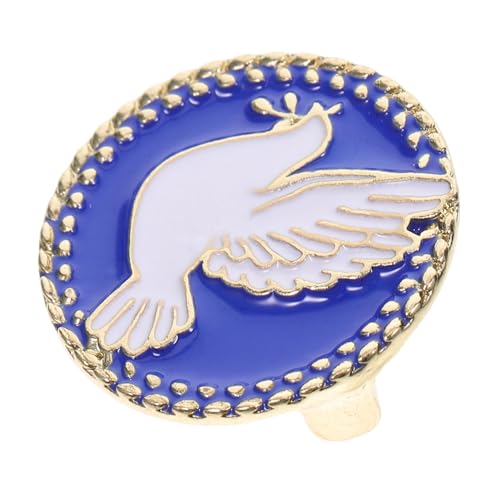 FRCOLOR Friedenstaube Brosche Legierung Anstecknadel mit Friedenssymbol für Jacken Vielseitiges Weihnachtsabzeichen für Frauen und Männer von FRCOLOR