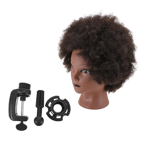 FRCOLOR Friseurpuppe Afro Mannequin Männer Schwarz Haar Styling Trainingsgerät Feine Handwerkskunst von FRCOLOR