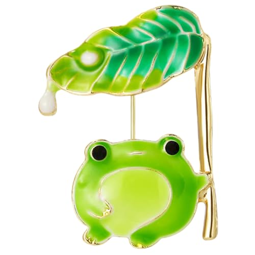 FRCOLOR Frosch Brosche aus Hochwertiger Legierung Dekorative Anstecknadel für Kleidung Rucksack Schal und Hut Kreative Farbige Metallbrosche für Damen und Herren Langlebig und Farbecht von FRCOLOR