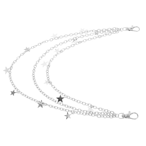 FRCOLOR Metall Stern-punk-kette Als Taillengürtel Für Damen Herren Mit Sternanhänger Für Jeans Als Hosenkettengürtel Oder Jeans-hosenkette von FRCOLOR