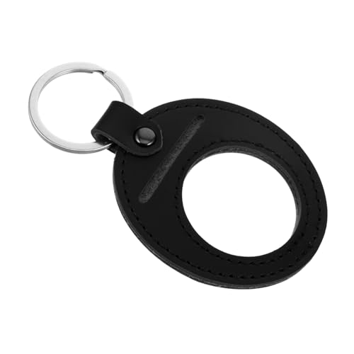 FRCOLOR Stylischer Schlüsselanhänger mit Münzfach PU Eleganter Münzhalter Schutz für Gedenkmünzen und Abzeichen Kompaktes Design Accessoire für Sammler von FRCOLOR